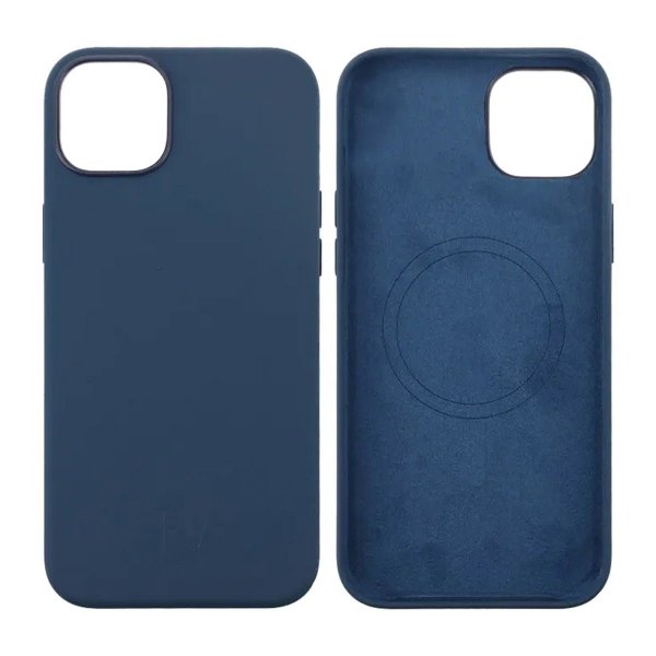 Rvelon iPhone 15 Plus Cover Silikone MagSafe Mørkeblå