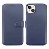 Rvelon iPhone 15 Plus Etui Ægte Læder Blå