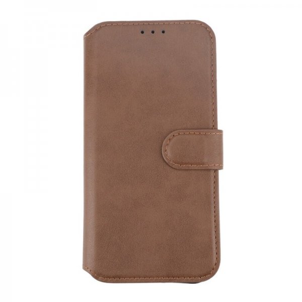 Rvelon iPhone 15 Plus Etui Ægte Læder Brun