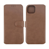 Rvelon iPhone 15 Plus Etui Ægte Læder Brun