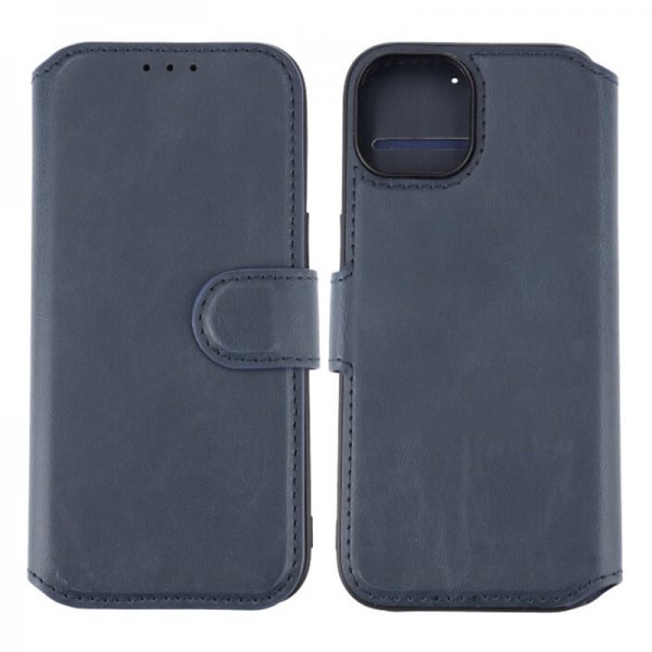 Rvelon iPhone 15 Plus Cover Magnetisk aftagelig skal Blå