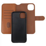 Rvelon iPhone 15 Plus Etui Magnetisk Aftageligt Cover Brun