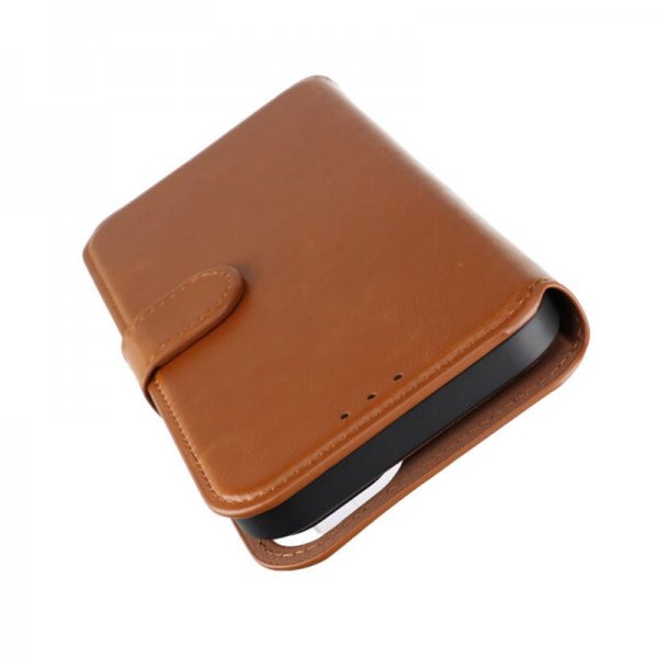Rvelon iPhone 15 Plus Etui Magnetisk Aftageligt Cover Brun