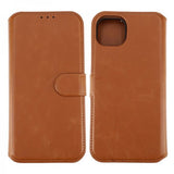 Rvelon iPhone 15 Plus Etui Magnetisk Aftageligt Cover Brun