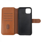 Rvelon iPhone 15 Plus Etui Magnetisk Aftageligt Cover Brun