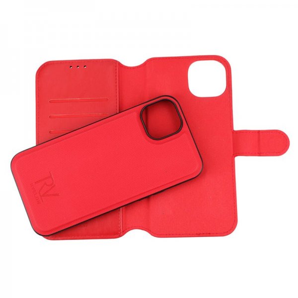 Rvelon iPhone 15 Plus Etui Magnetisk Aftageligt Cover Rød