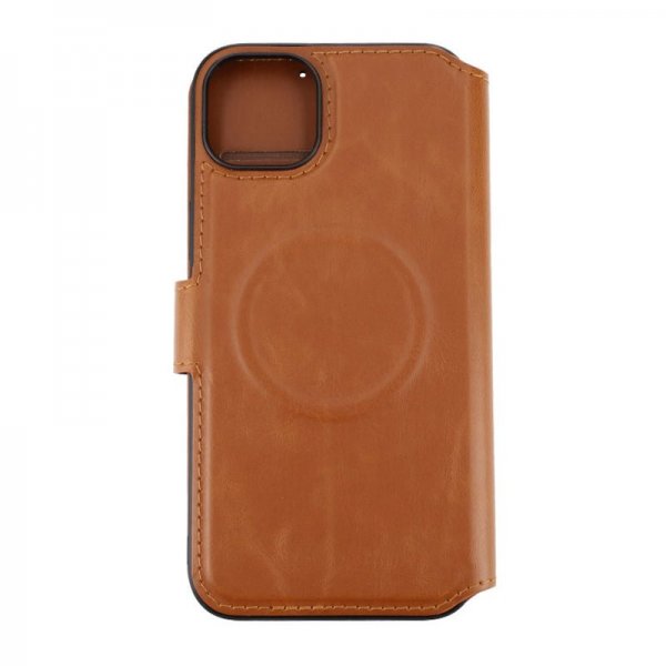 Rvelon iPhone 15 Plus Etui 4 Kortlommer MagSafe Brun