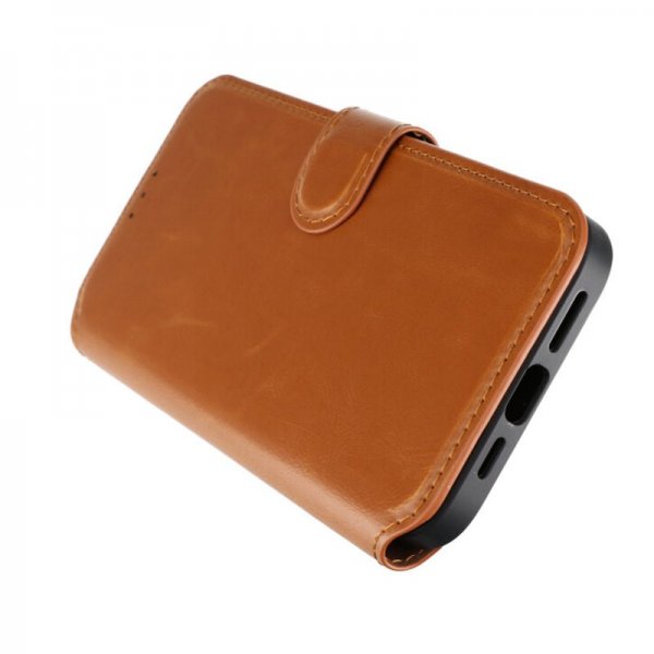 Rvelon iPhone 15 Plus Etui 4 Kortlommer MagSafe Brun