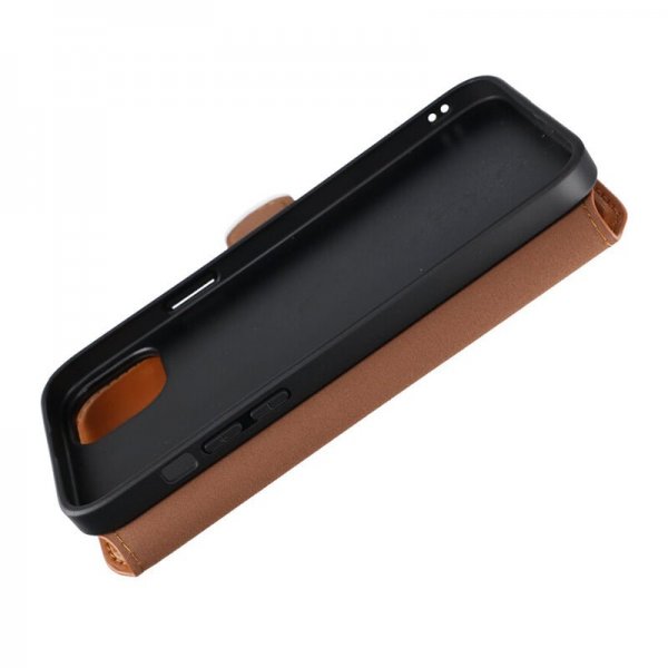 Rvelon iPhone 15 Plus Etui 4 Kortlommer MagSafe Brun