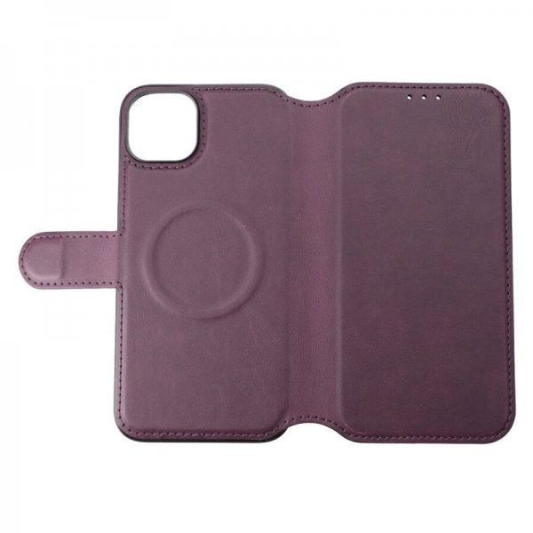 Rvelon iPhone 15 Plus Cover 4 Kortrum MagSafe Lilla