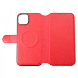 Rvelon iPhone 15 Plus Cover 4 Kortlommer MagSafe Rød