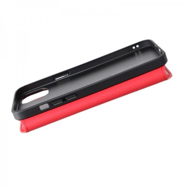 Rvelon iPhone 15 Plus Cover 4 Kortlommer MagSafe Rød