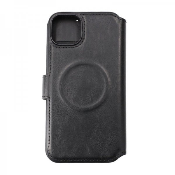 Rvelon iPhone 15 Plus Etui 4 Kortlommer MagSafe Sort