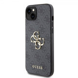 Guess iPhone 15 Plus Cover 4G Logo Grå