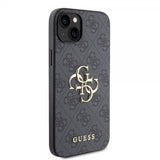 Guess iPhone 15 Plus Cover 4G Logo Grå