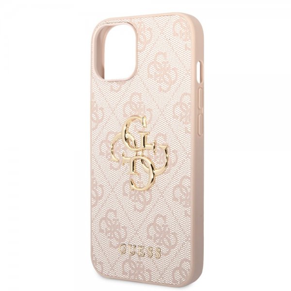 Guess iPhone 15 Plus Cover 4G Logo Rosa