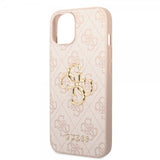 Guess iPhone 15 Plus Cover 4G Logo Rosa