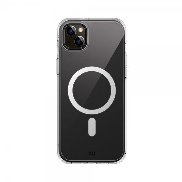 Xqisit iPhone 15 Plus Cover Anti-shock MagSafe Transparent