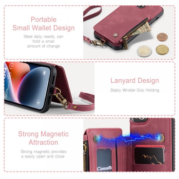 CaseMe iPhone 15 Plus Cover C20 Series Rød
