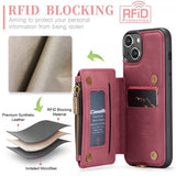 CaseMe iPhone 15 Plus Cover C20 Series Rød