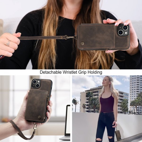 CaseMe iPhone 15 Plus Cover C20 Series Kaffe