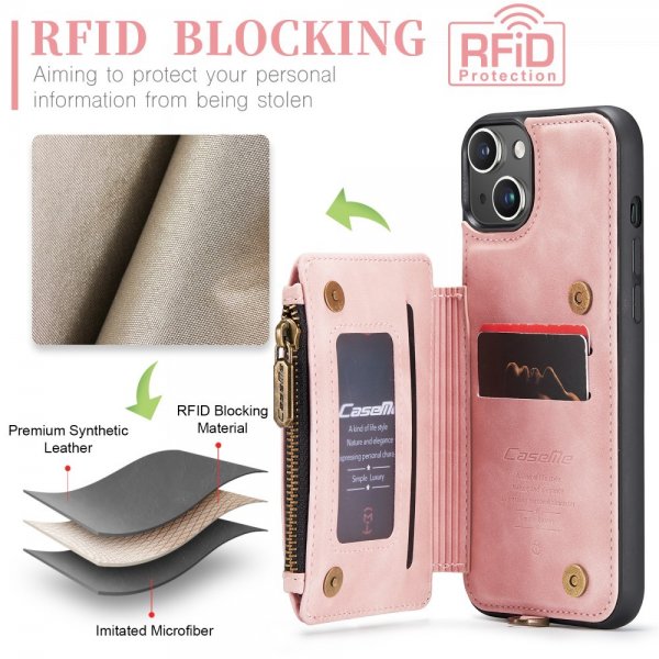 CaseMe iPhone 15 Plus Cover C20 Series Pink