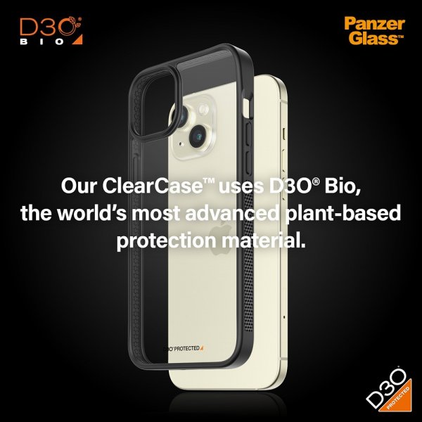 PanzerGlass iPhone 15 Plus Cover ClearCase D3O Sort