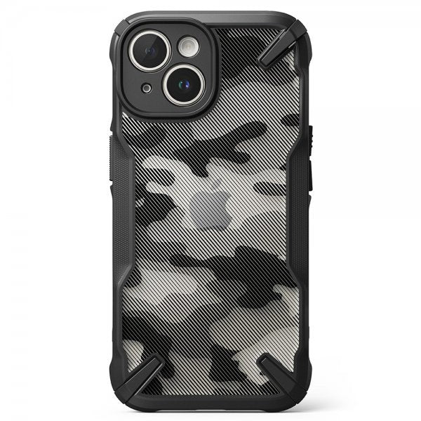 Ringke iPhone 15 Plus Cover Fusion X Design Camo Black