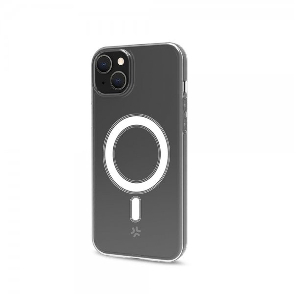 Celly iPhone 15 Plus Cover GELSKINMAG MagSafe Transparent