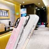 iPhone 15 Plus Cover Glitter MagSafe Blå