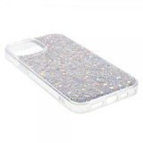 iPhone 15 Plus Cover Glitterpailletter Sølv