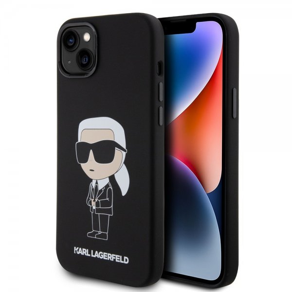 Karl Lagerfeld iPhone 15 Plus Cover Ikonik NFT Sort