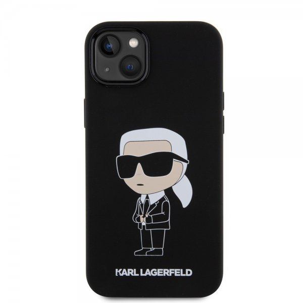 Karl Lagerfeld iPhone 15 Plus Cover Ikonik NFT Sort