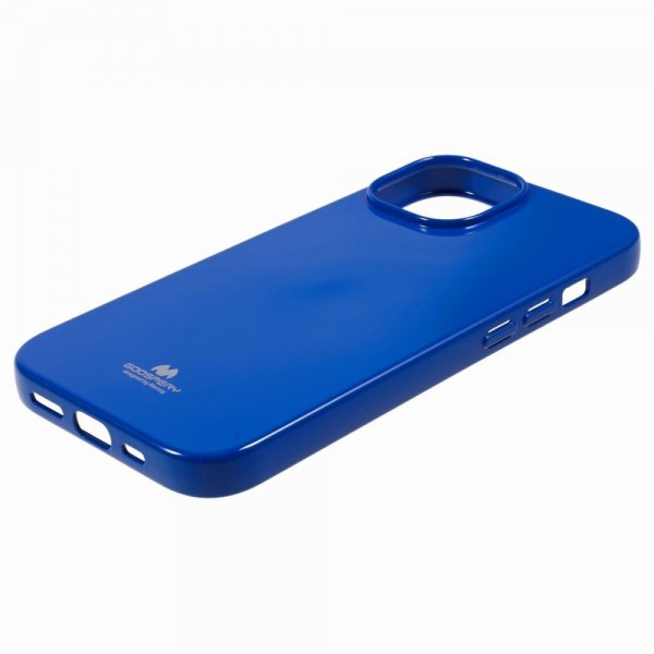Mercury iPhone 15 Plus Cover Jelly Glitter Blå