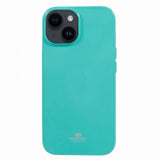 Mercury iPhone 15 Plus Cover Jelly Glitter Cyan