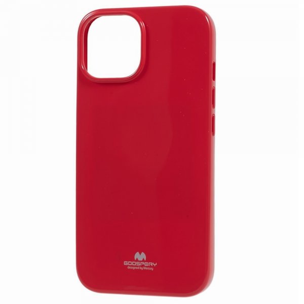 Mercury iPhone 15 Plus Cover Jelly Glitter Magenta