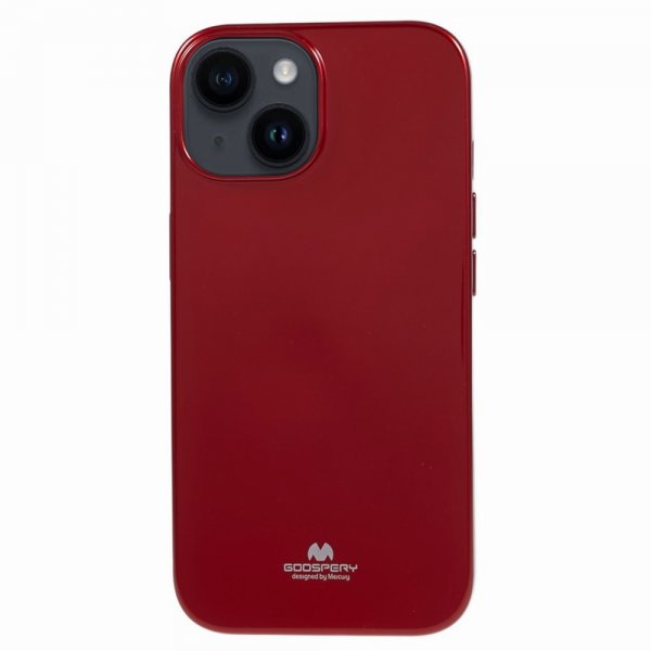 Mercury iPhone 15 Plus Cover Jelly Glitter Rød