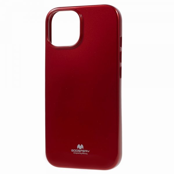 Mercury iPhone 15 Plus Cover Jelly Glitter Rød