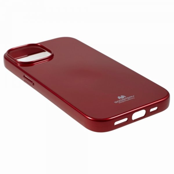 Mercury iPhone 15 Plus Cover Jelly Glitter Rød