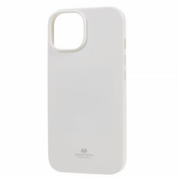 Mercury iPhone 15 Plus Cover Jelly Glitter Hvid