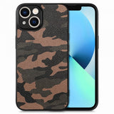iPhone 15 Plus Cover Camouflage Brun