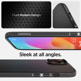 Spigen iPhone 15 Plus Cover Liquid Air Mat Sort