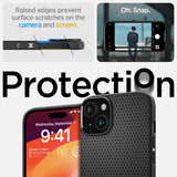 Spigen iPhone 15 Plus Cover Liquid Air Mat Sort