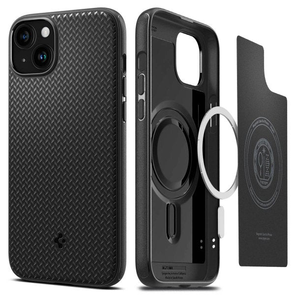 Spigen iPhone 15 Plus Cover Mag Armor MagFit Mat Sort