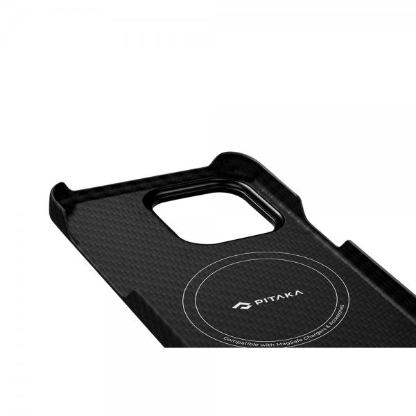 Pitaka iPhone 15 Plus Cover MagEZ Case 4 Sort/Grå Twill