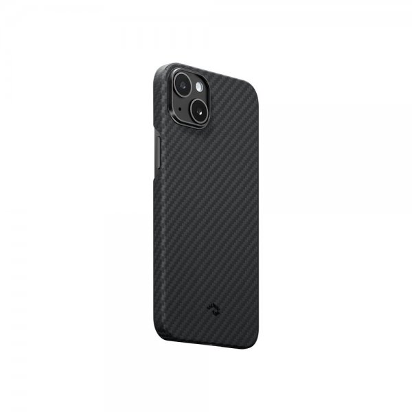 Pitaka iPhone 15 Plus Cover MagEZ Case 4 Sort/Grå Twill