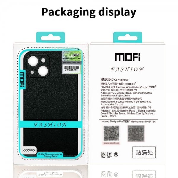 Mofi iPhone 15 Plus Cover Matte Shield Blå