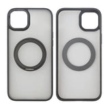 Rvelon iPhone 15 Plus Cover Roterbart MagSafe Stativ Sort