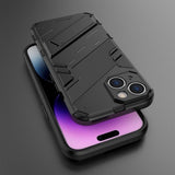 iPhone 15 Plus Cover med Stativ Sort