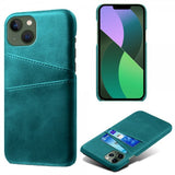 iPhone 15 Plus Cover med to Kortlommer Grøn